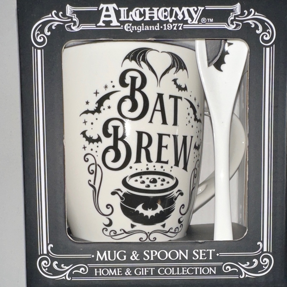 Alchemy England Bat Brew Mug and Spoon Set
